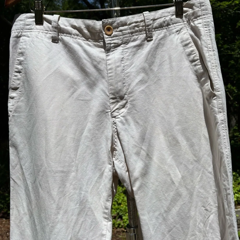 BANANA REPUBLIC—Relaxed Fit Chinos—53% Linen, 47% Cotton—Men’s 34 x 31—VG+